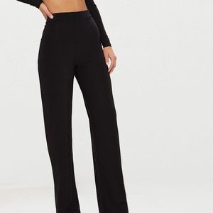 high waist wide leg pants